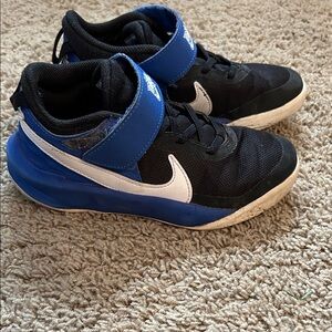 Nike Kids Black and Blue Sneakers